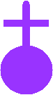 Logo: gezeichnetes christliches Kreuz und Erdsymbol