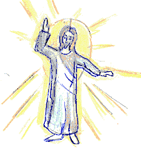 Zeichnung: Christus